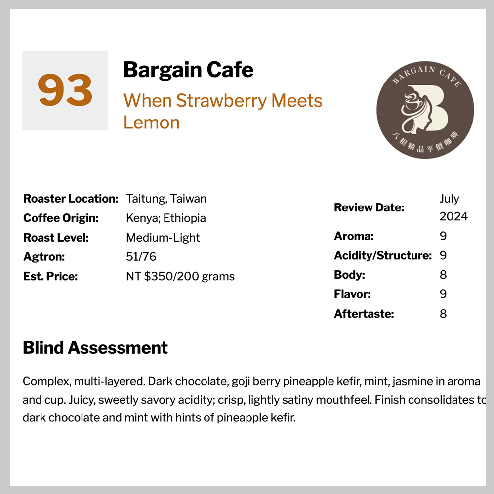 【強豆回歸】獨家配方｜草莓遇見檸 淺焙 200克 咖啡 咖啡豆 精品咖啡
