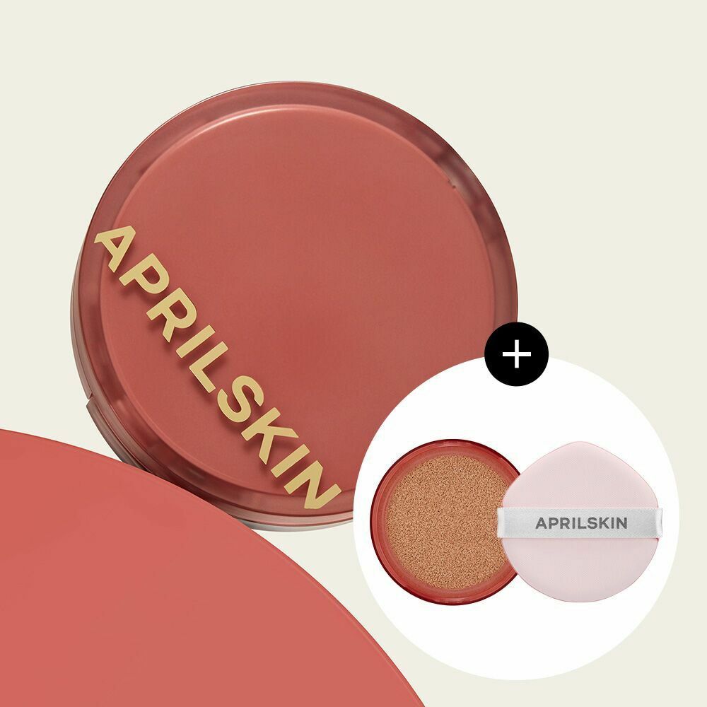 [現貨][B240715]Aprilskin 氣墊粉餅 + 補充裝 Aprilskin Hero Cushion