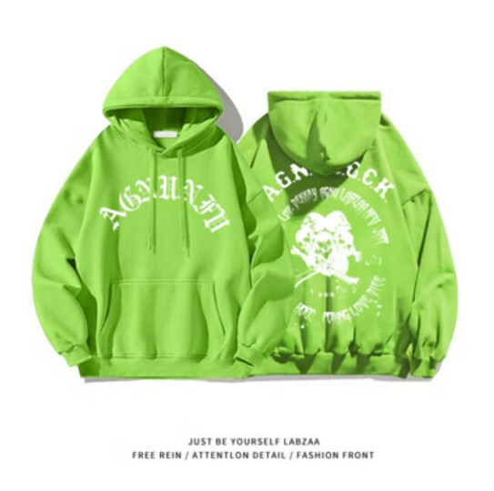 熱賣連帽衛衣【M-3XL】【螢光綠】(下單後聯絡客服確認發貨尺碼) 
