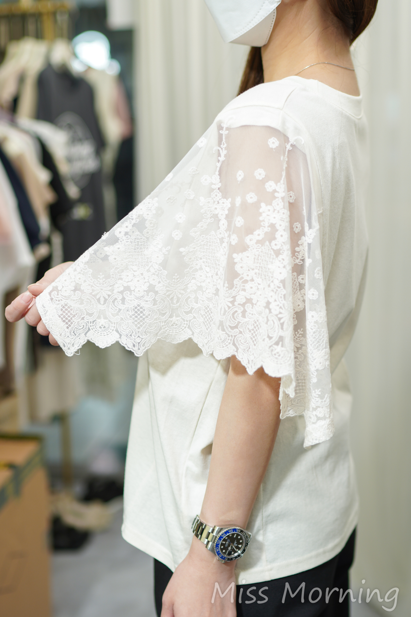 超重工Lace袖款上衣(14053)