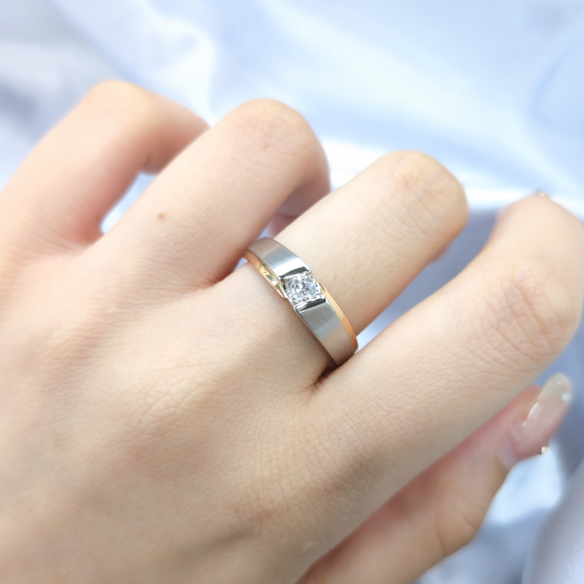 全新18K金共32份鑽石對裝戒指