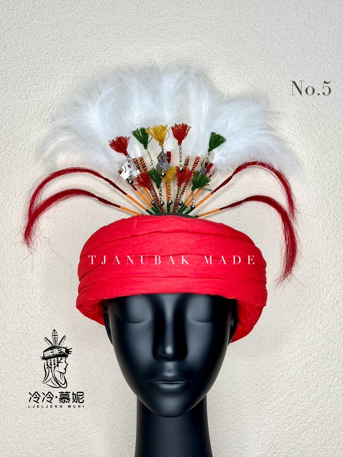 W-No.5毛線鈴鐺頭叉總長38cm