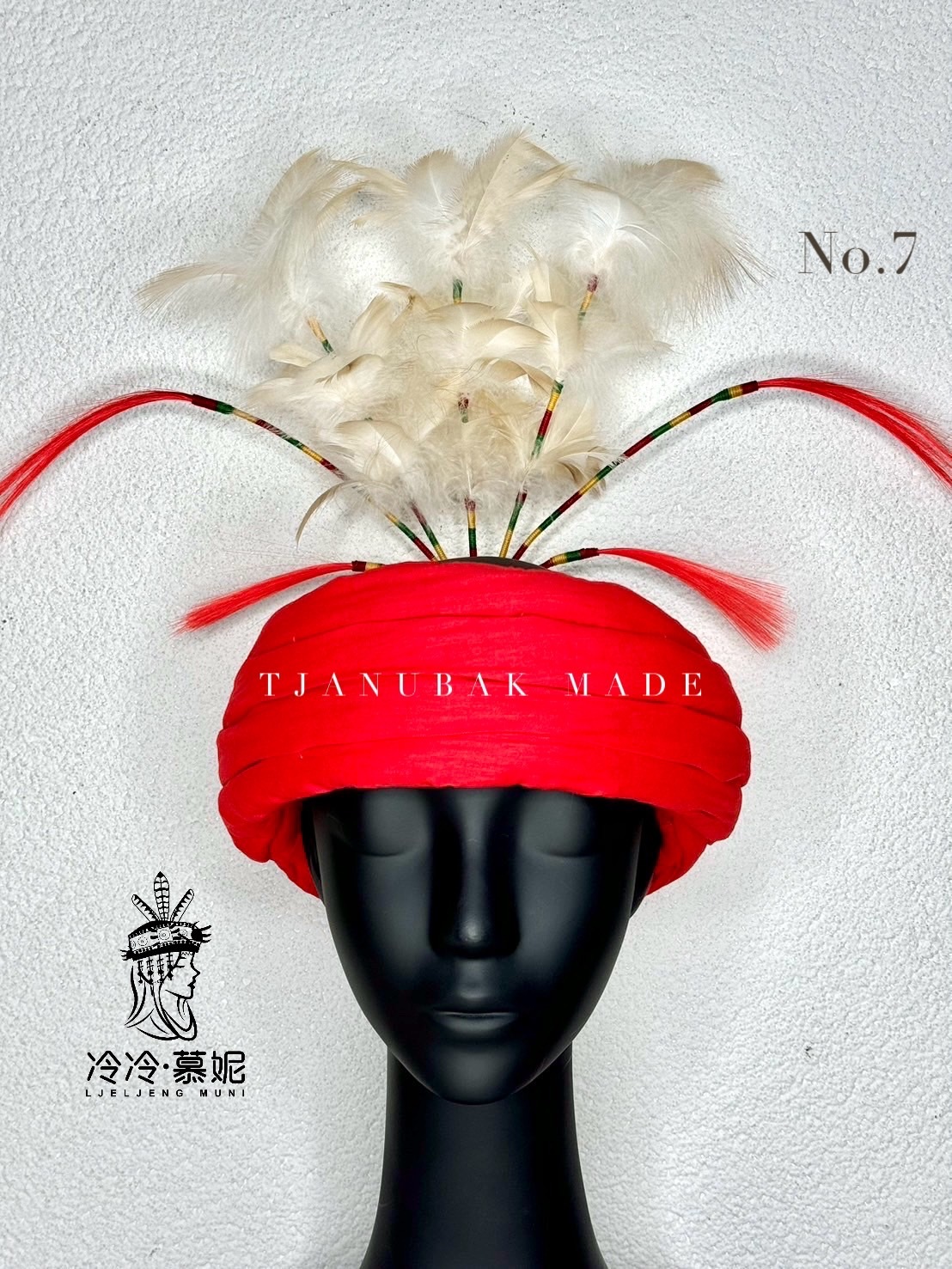 W-No.7手工絨毛羽飾頭叉