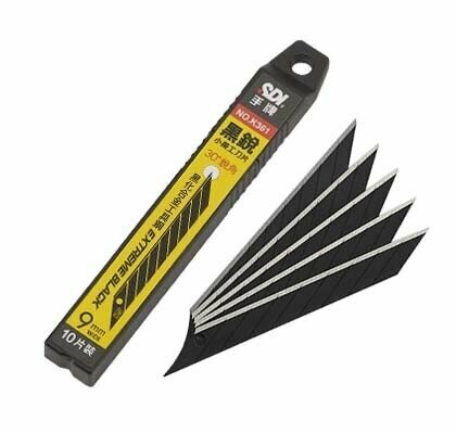 SDI - 台灣手牌 黑銳30度銳角小美工刀片(10片裝) 9mm #K361C