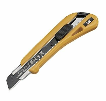 SDI - 台灣手牌 專業鎖定黑刃美工刀鎅刀, 18mm #3050C, 黃色 - 1把