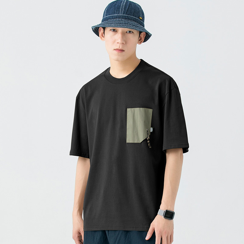 Loose casual short sleeve T-shirt (M-3XL black) (contact customer service to confirm shipping size after placing an order)