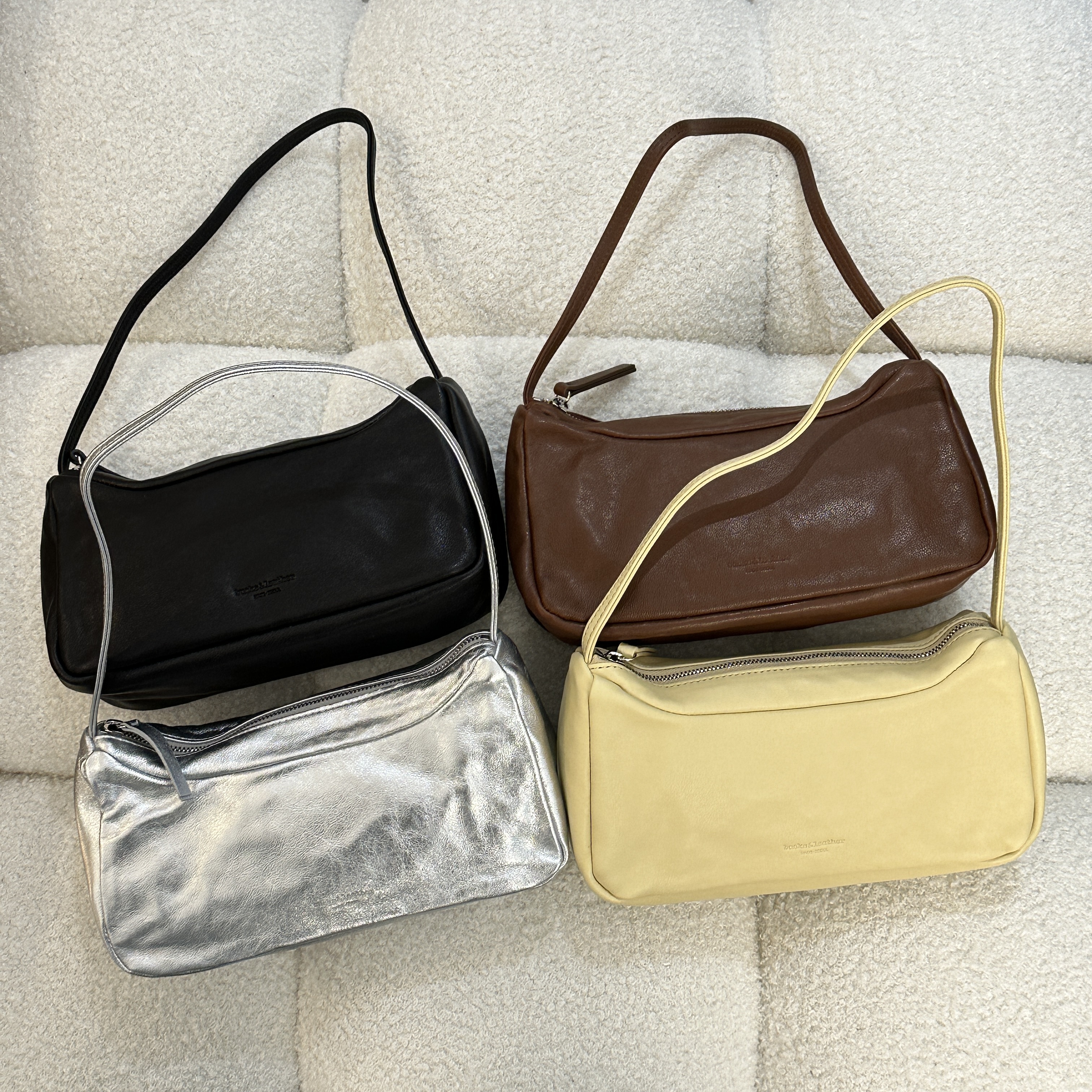 真皮單肩包(現貨)