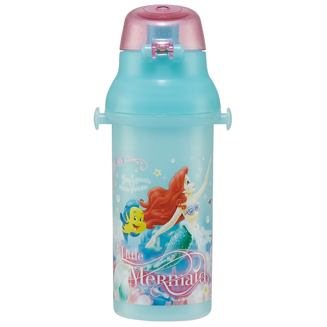 日本製 Skater Disney Princess 銀離子直飲水壺 (附肩帶) - Ariel