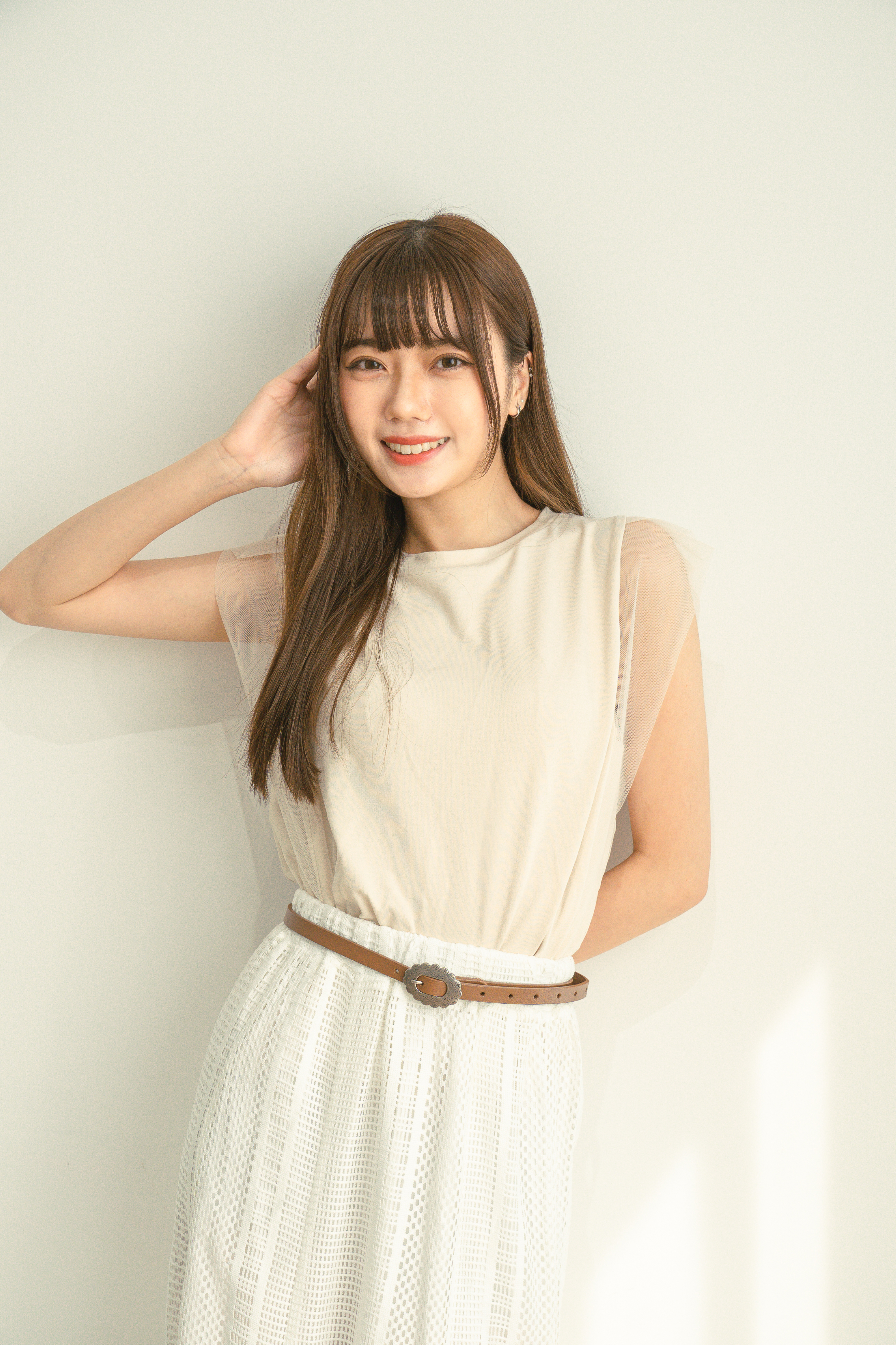 紗網設計感上衣 - 10218