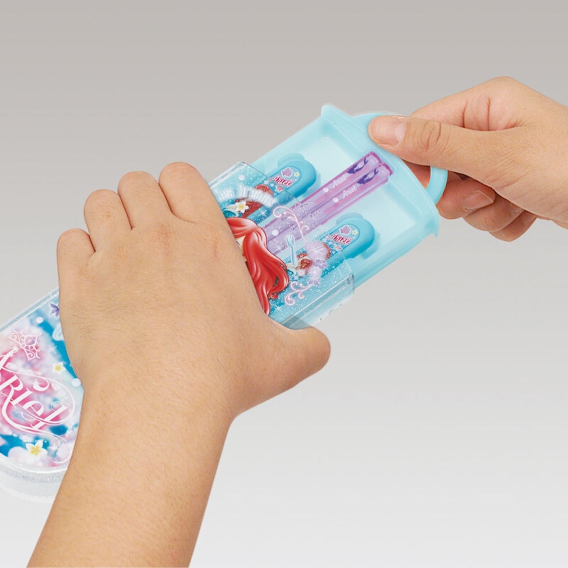 日本製 Skater Disney Princess 銀離子餐具套裝 - Ariel