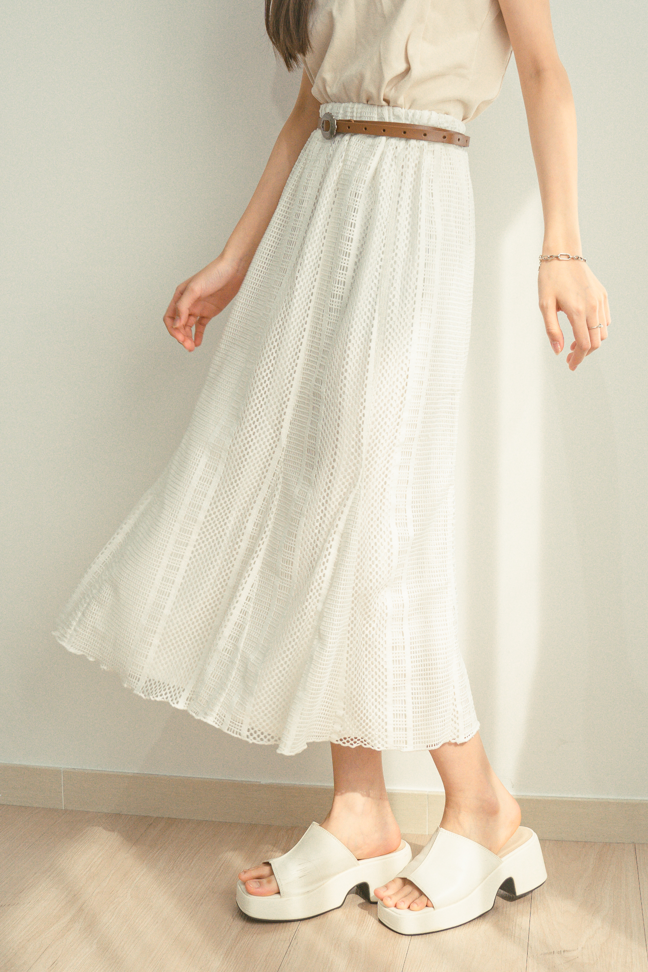 小個子友好！通花魚尾裙 - 10237