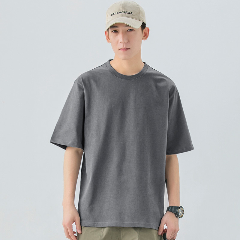 Loose casual short sleeve T-shirt (M-3XL dark night gray) (contact customer service to confirm shipping size after placing an order)