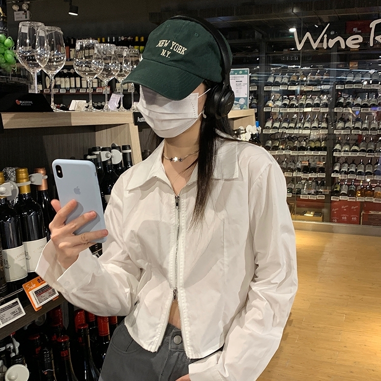 Women's Long Sleeve Shirt (Color: White) (Size: XL) (Contact customer service to confirm the shipping size after placing the order)