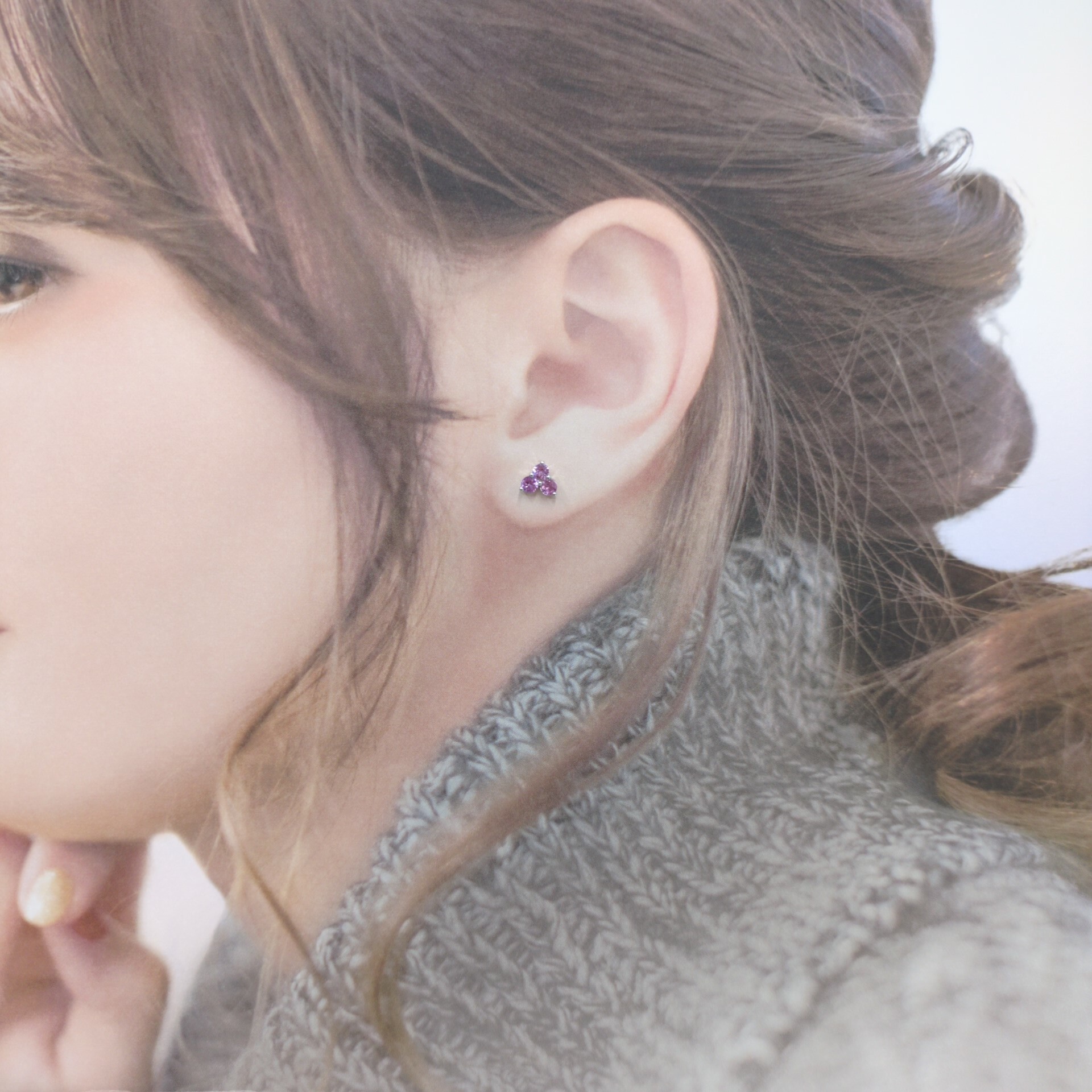 18K White Gold 0.76ct Sapphire and Diamond Earrings