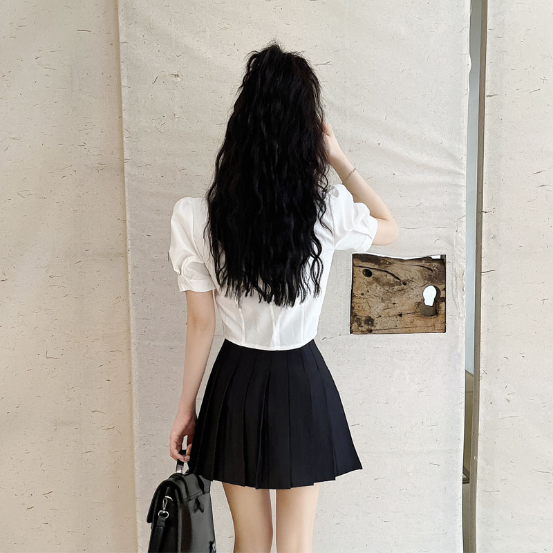 Women's Skirt (Color: Black) (Size: S-XL) (Contact customer service to confirm the shipping size after placing the order)