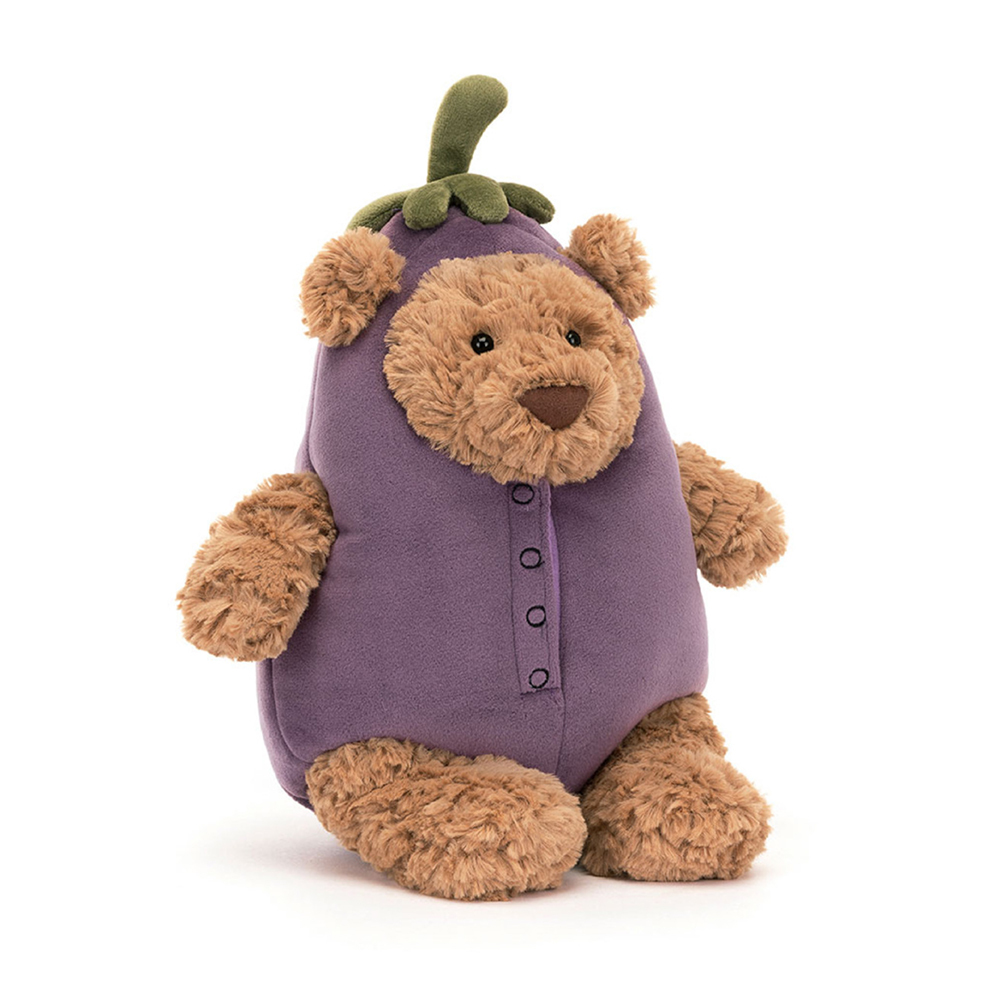 Jellycat Bartholomew Bear Aubergine 茄子巴賽羅熊