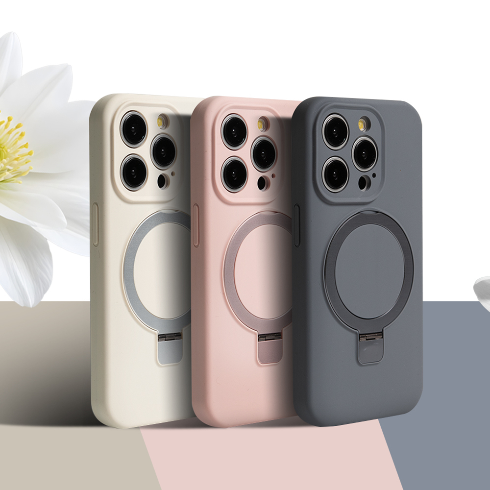 Magsafe 液態矽膠手機殼(指環支架)