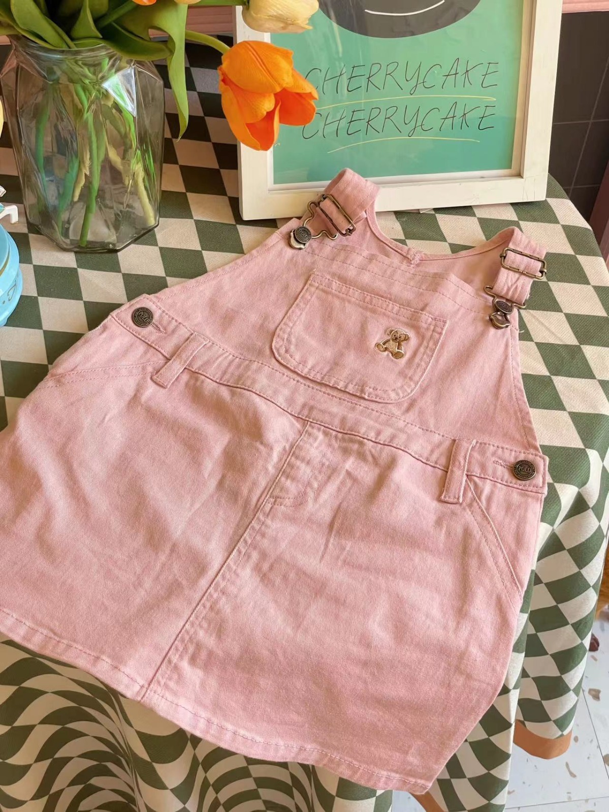 原單 polo 3色秋季背帶裙