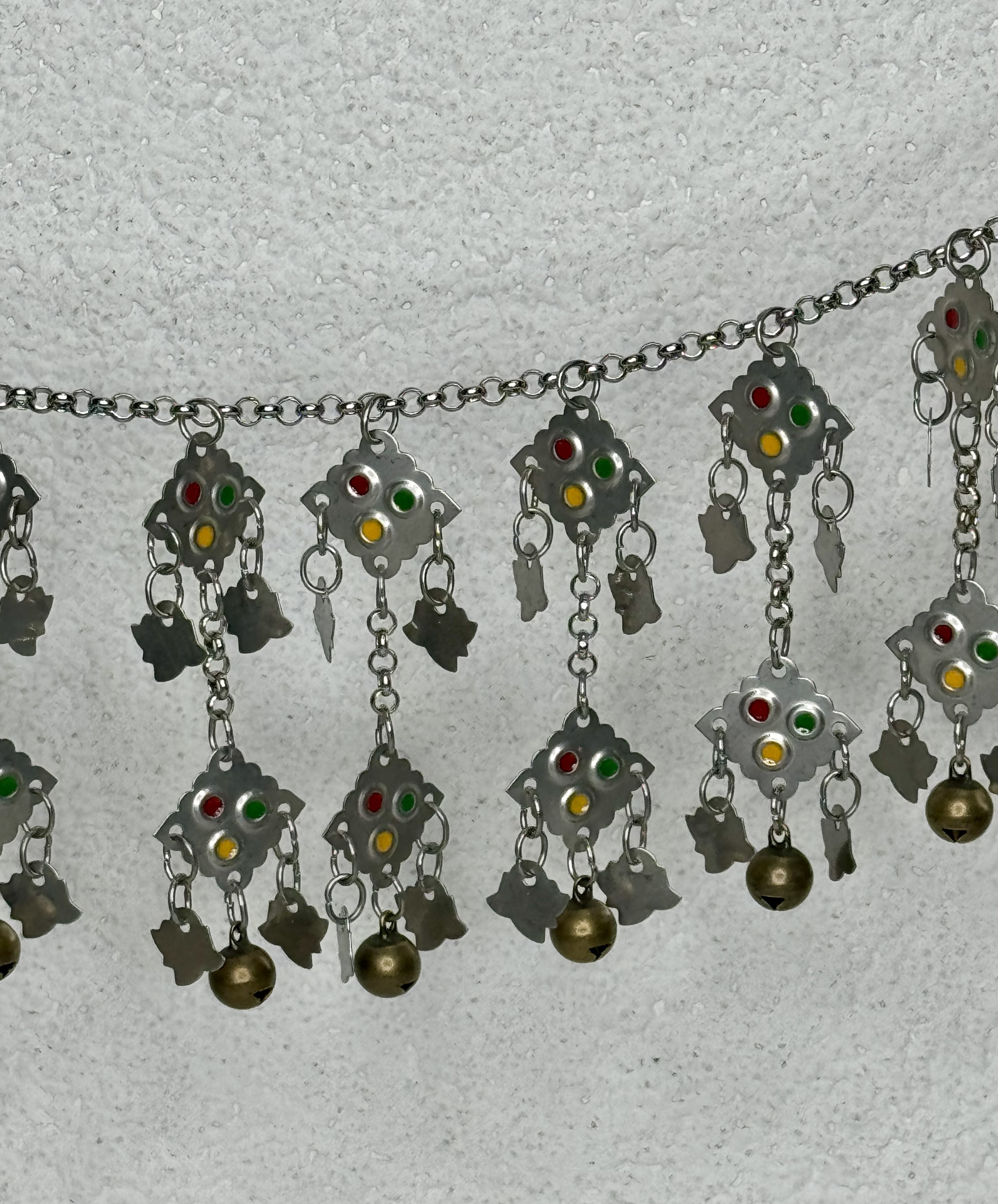 H7-紅黃綠雙層鈴鐺鏈條120cm