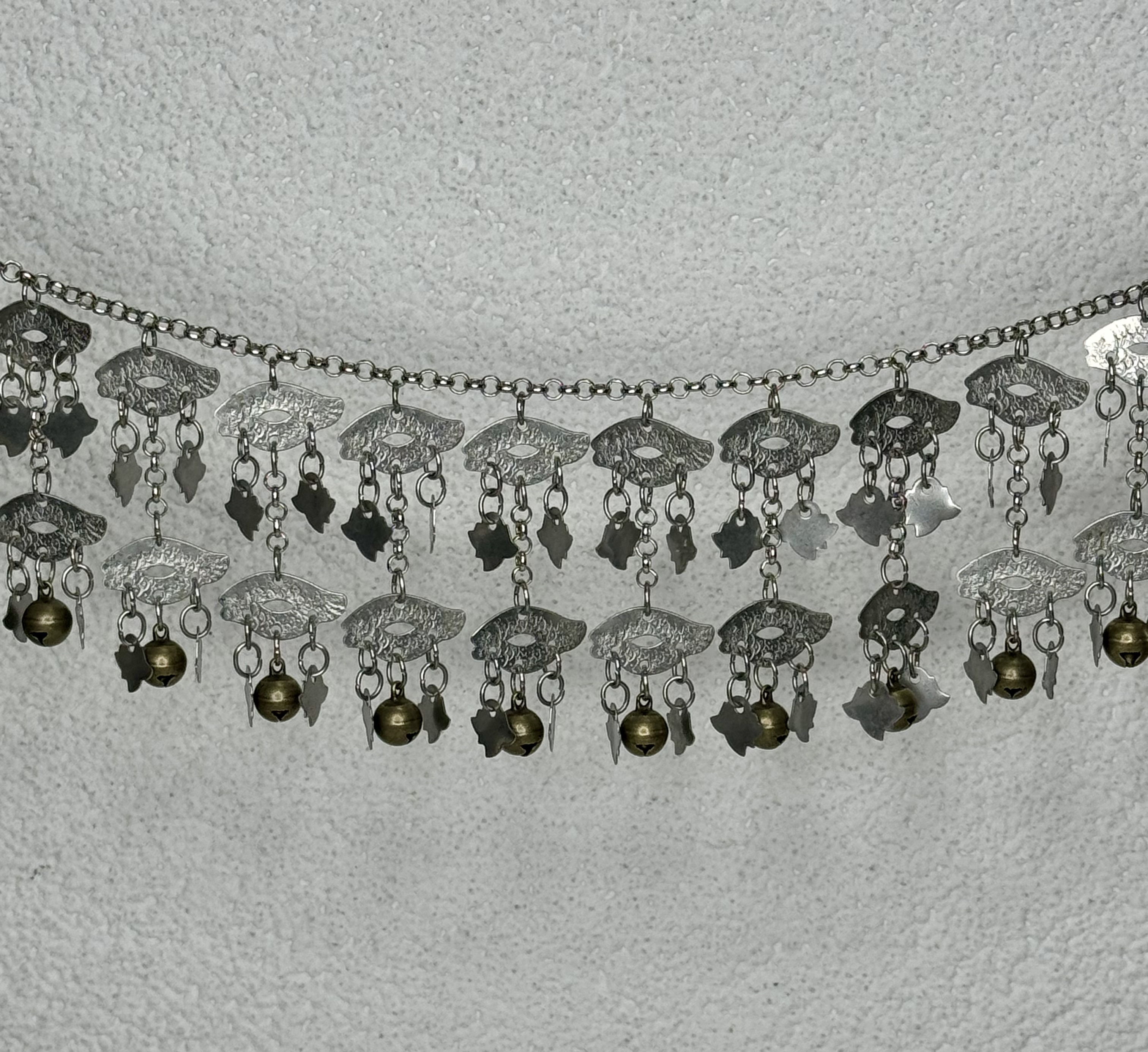 H9-魚形雙層鈴鐺鏈條123cm