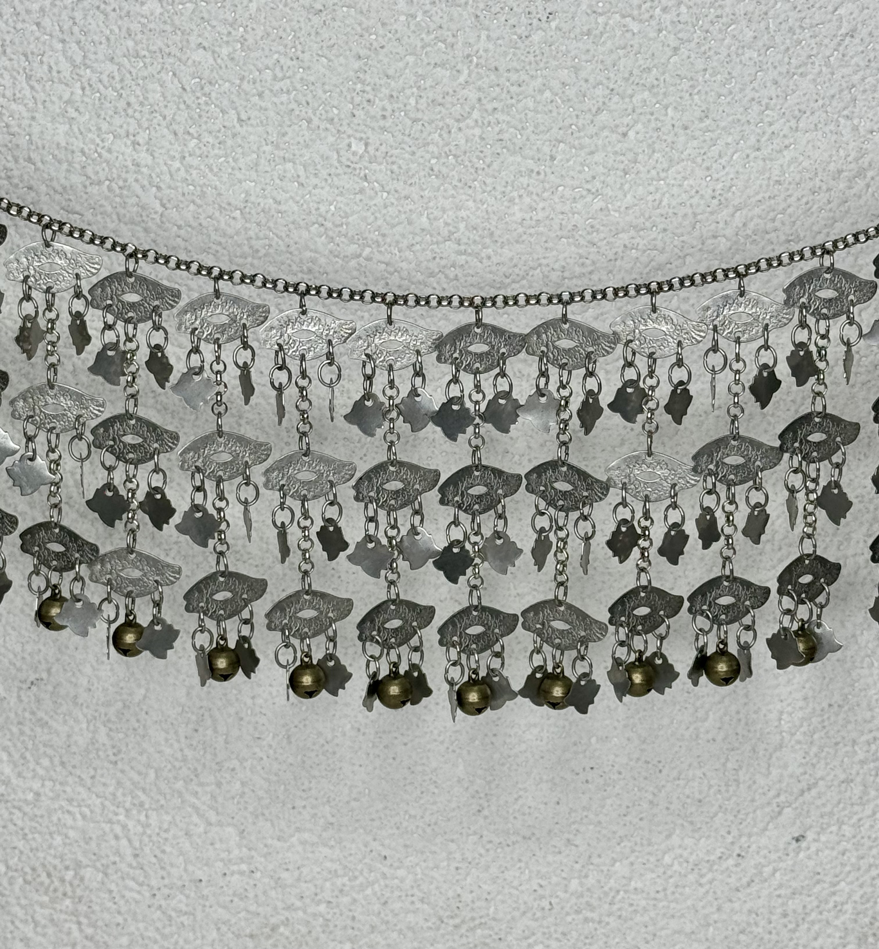 H10-魚形三層鈴鐺鏈條127cm