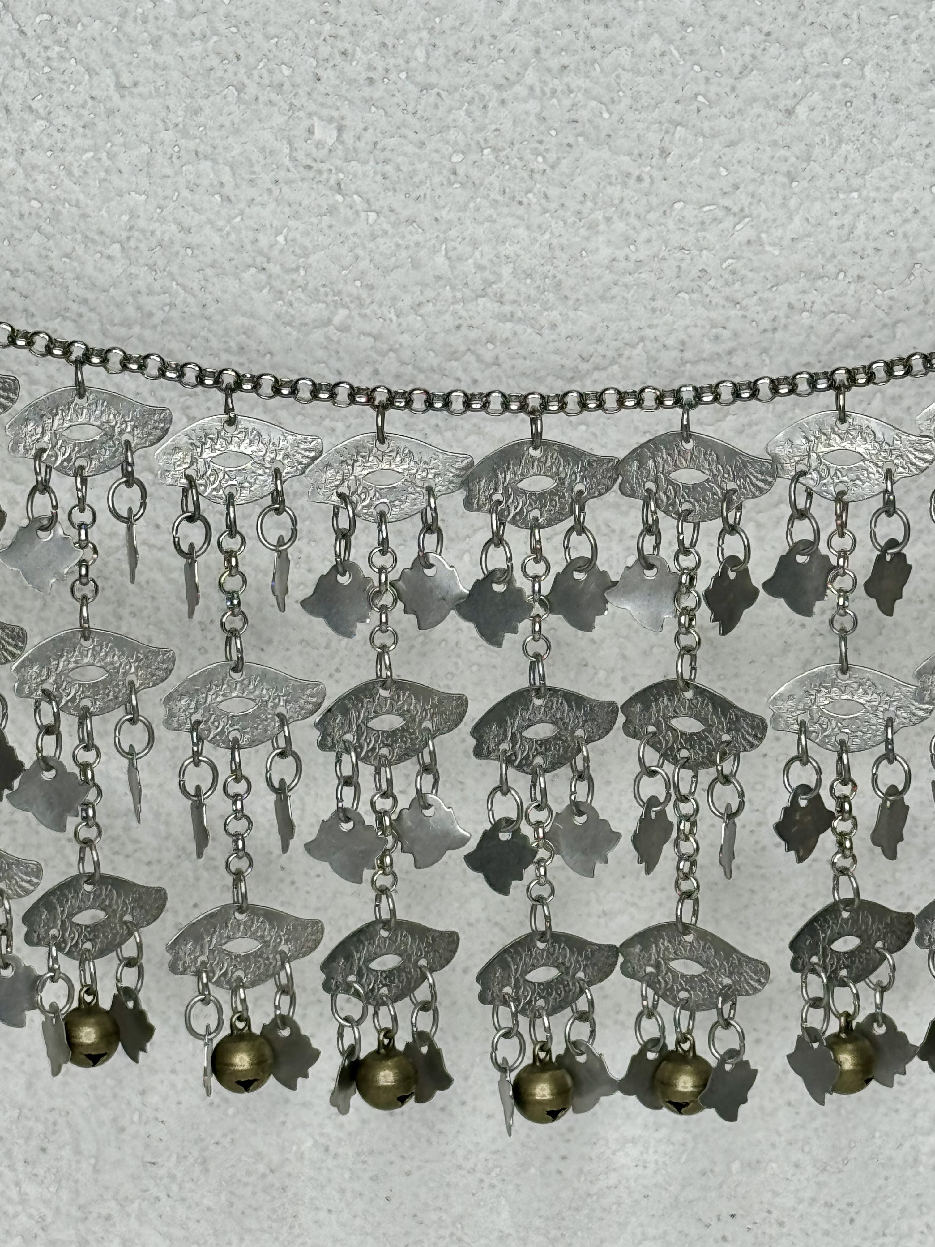 H10-魚形三層鈴鐺鏈條127cm