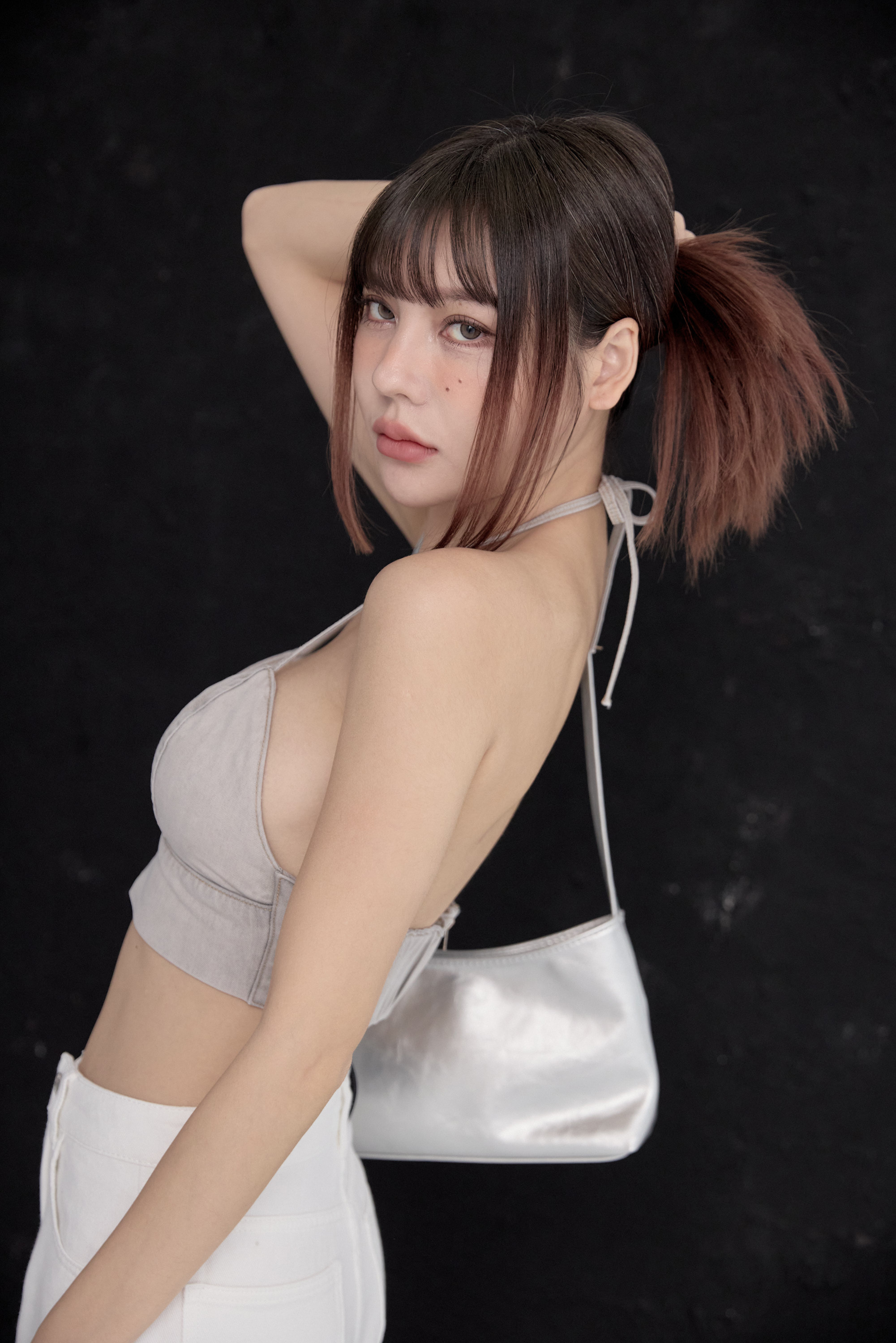 牛仔bra top