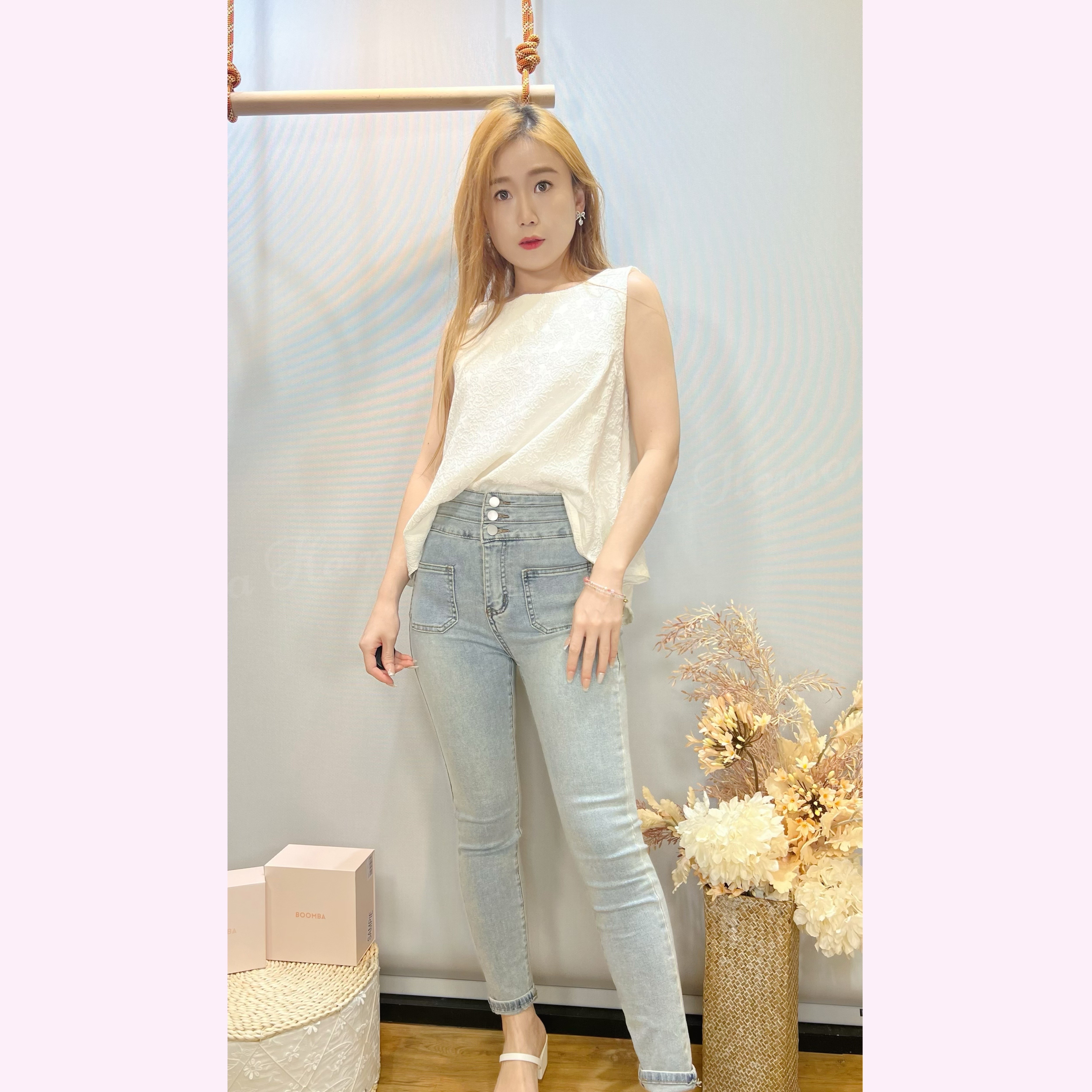 TP24S0724 LACE 顯瘦背心