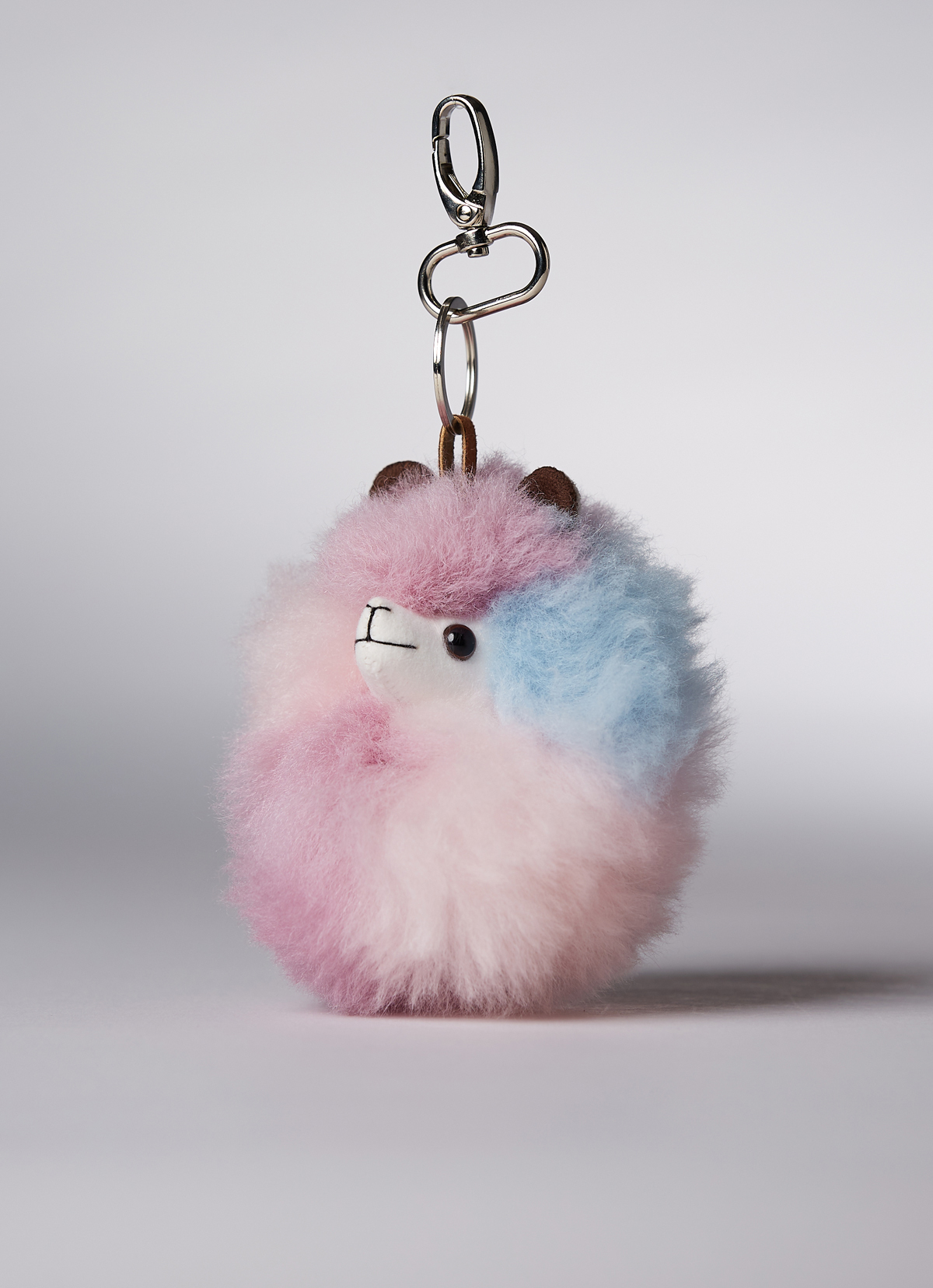 ST.MALO 秘魯工匠手工原生羊駝毛幻彩羊駝鑰匙圈10cm-2386UH-芭蕾舞宴