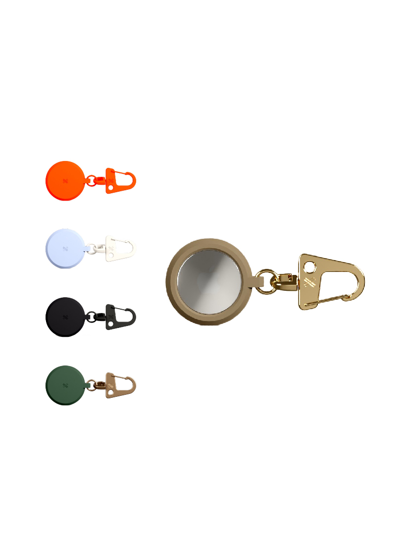 XOUXOU | AirTag 矽膠套 黑色/霓虹橘色/灰褐色/寶寶藍色/鼠尾草綠色【XOUXOU 品牌旗艦館】