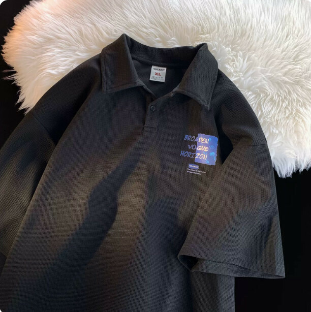 熱推貼標短袖（黑色M-2XL）（（下單后聯繫客服確認發貨尺碼）