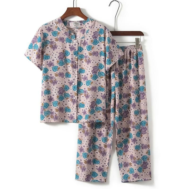 熱推老年人短袖套裝( L-3XL碼 1號色）【下單後請聯絡客服確認發貨尺碼】