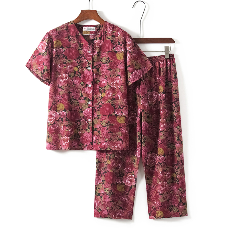 熱推老年人短袖套裝( L-3XL碼 3號色）【下單後請聯絡客服確認發貨尺碼】