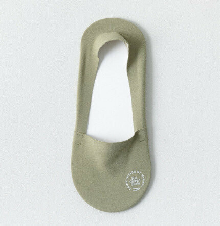 【3 pairs】Women's spring and summer thin shallow boat socks (avocado green)