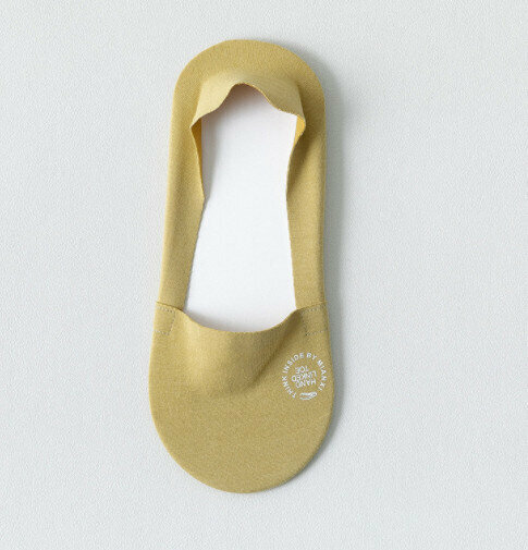 【3 pairs】Women's spring and summer thin shallow boat socks (lush yellow)