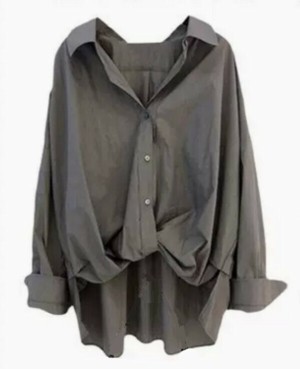 Women's Shirt#Single Piece (Gray) (M-4XL) (Contact customer service to confirm size after placing an order) 