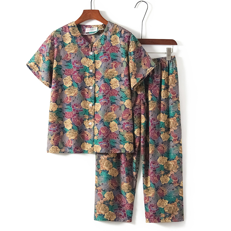 熱推老年人短袖套裝( L-3XL碼 25號色）【下單後請聯絡客服確認發貨尺碼】