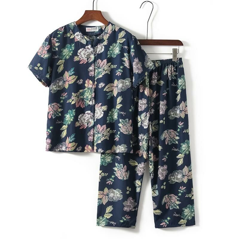 熱推老年人短袖套裝( L-3XL碼 26號色）【下單後請聯絡客服確認發貨尺碼】