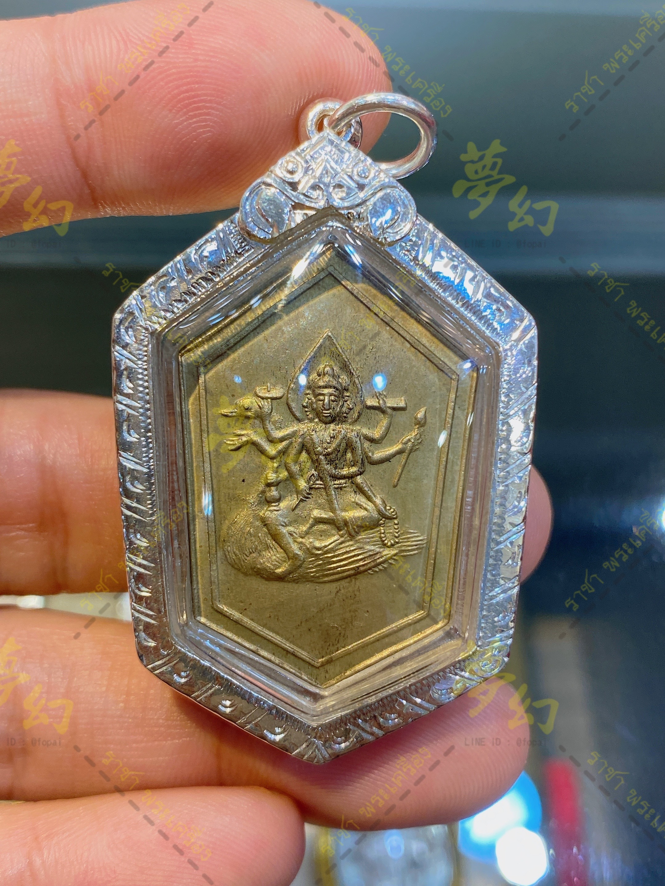 瓦當寺阿贊查崙2513-14 雙法門加持古法六角大天鵝四面神【夢幻佛牌】🌟