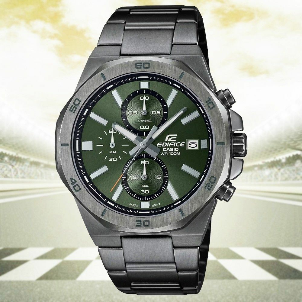 Casio Edifice EFV-640DC-3A 手錶 (香港行貨)