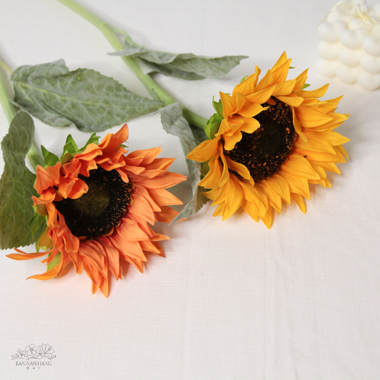 人造花 手感保濕向日葵 2色