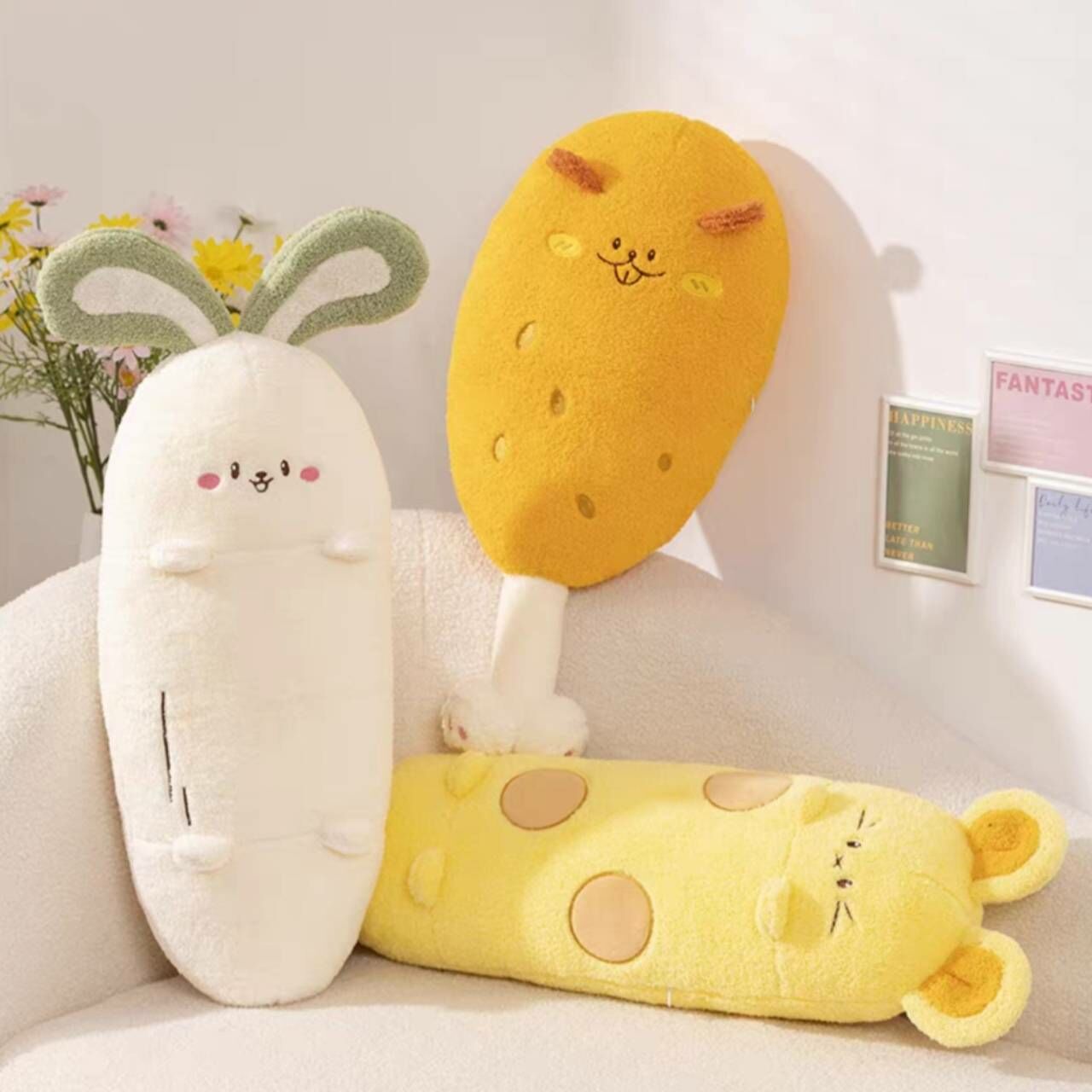 《71504》蘿蔔兔子/起司老鼠/狗腿抱枕