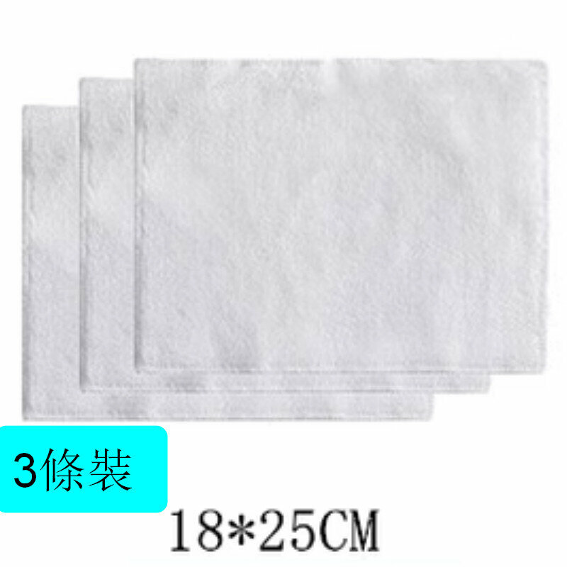 Hot style [3 pack] household cleaning rag [fiber rag white medium size 18*25cm]