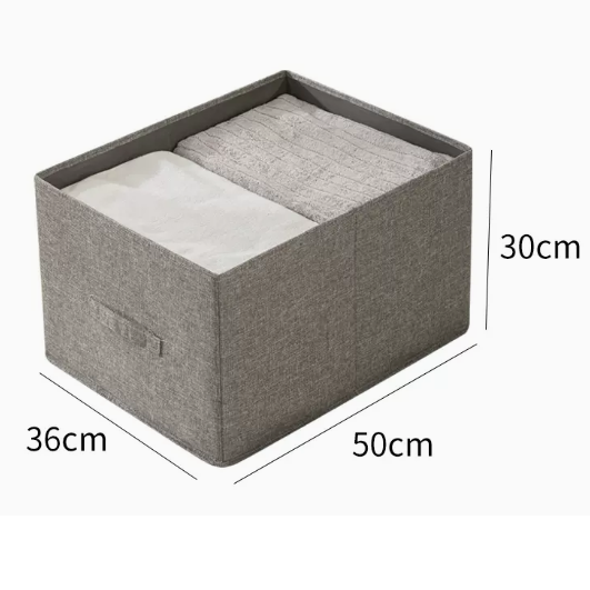 新款抽屜式衣櫃收納箱（深灰色53升（50*36*30cm））