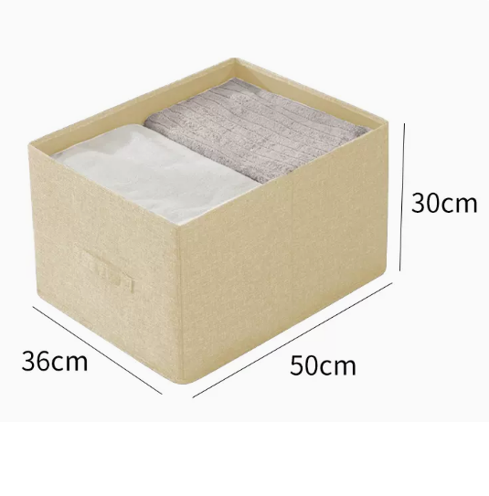 新款抽屜式衣櫃收納箱（米白色53升（50*36*30cm））