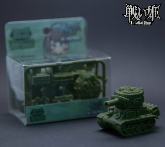 Tatakai Hime: Tank Taisen - Tiger 1 (yellow) / M4 Sherman (Green)