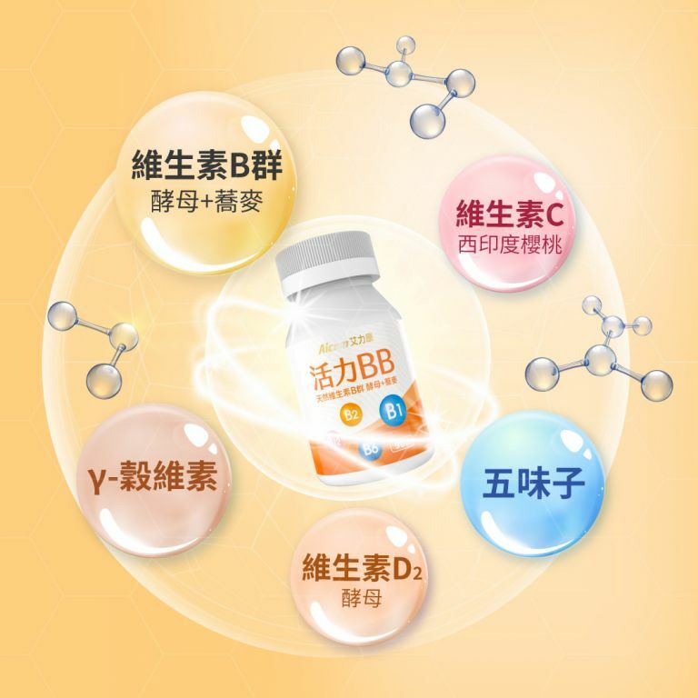 Aicom艾力康 活力BB EX【正品】台灣Aicom艾力康 維生素BCD  夜晚減壓好眠