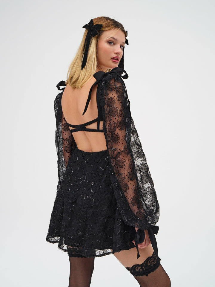 Kiersten Mini Dress 蕾絲美背洋裝