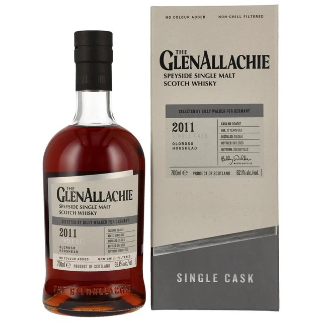 The GlenAllachie 12 Years 2011 Single Cask #804997 Single Malt Whisky 700mL