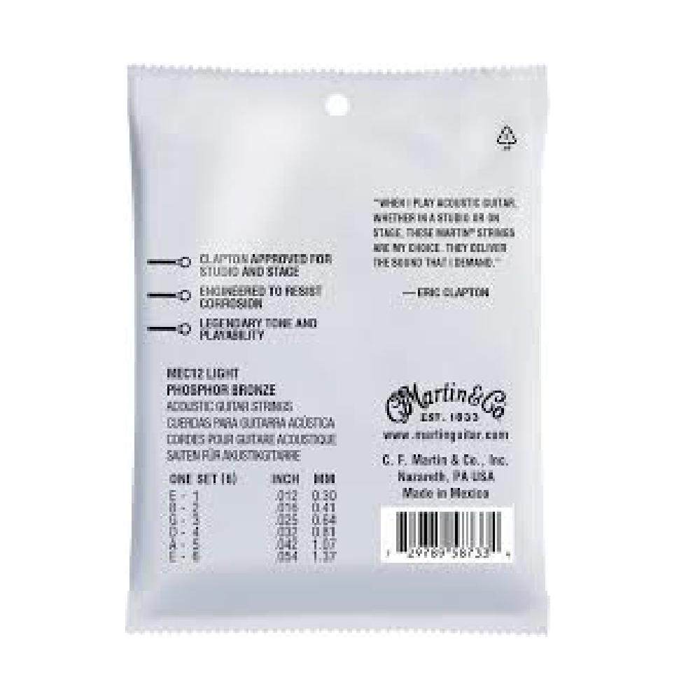 Martin Martin / MEC12 Eric Clapton 簽名款民謠木吉他弦 (12-54) 第 2 張圖片｜三峽吉他 / Bass
